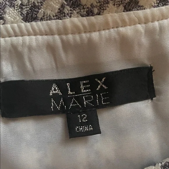 Alex Marie size 12 portrait colored belted dress excellent condition - Picture 7 of 10